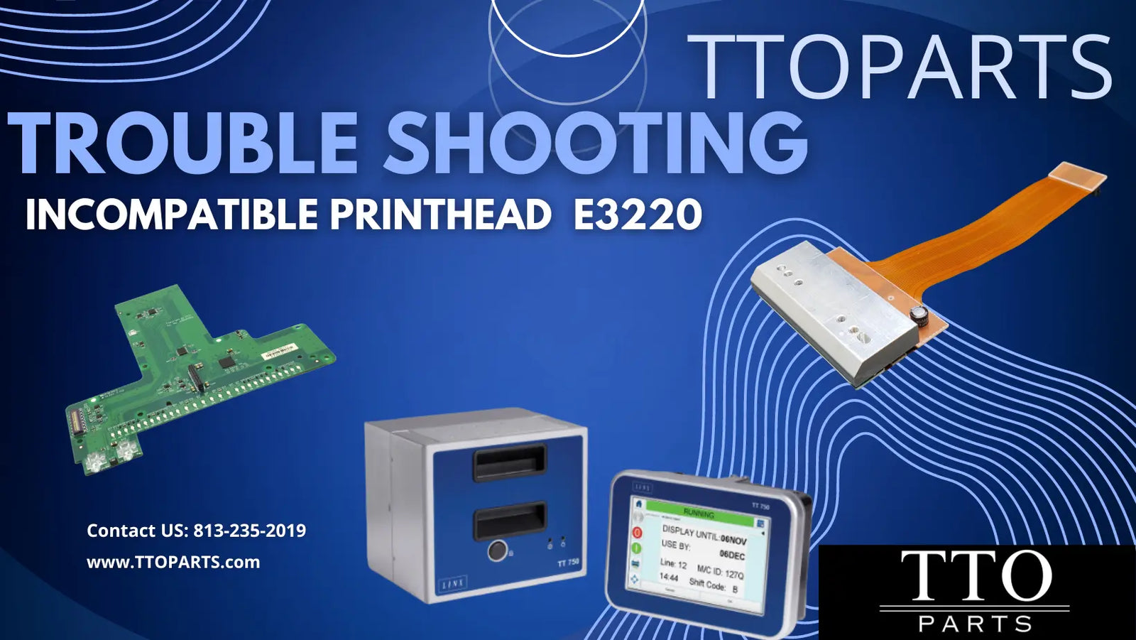 TTOParts Videojet 6530 Videojet 6330 Incompatible printhead error