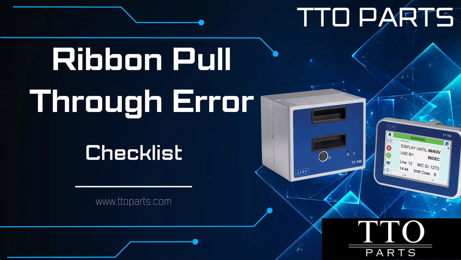Videojet Troubleshooting Ribbon pull through