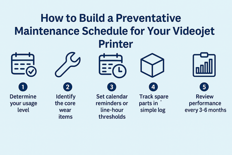 How to Build a Simple Preventative Maintenance Schedule for Your Videojet Dataflex Printers