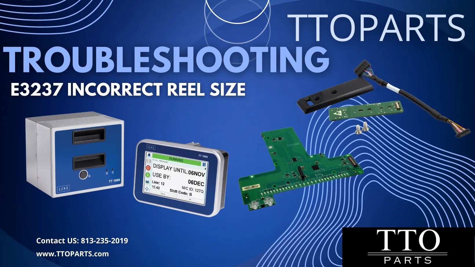 Troubleshooting Videojet 6530 TTO Printer: E3237 Incorrect Reel